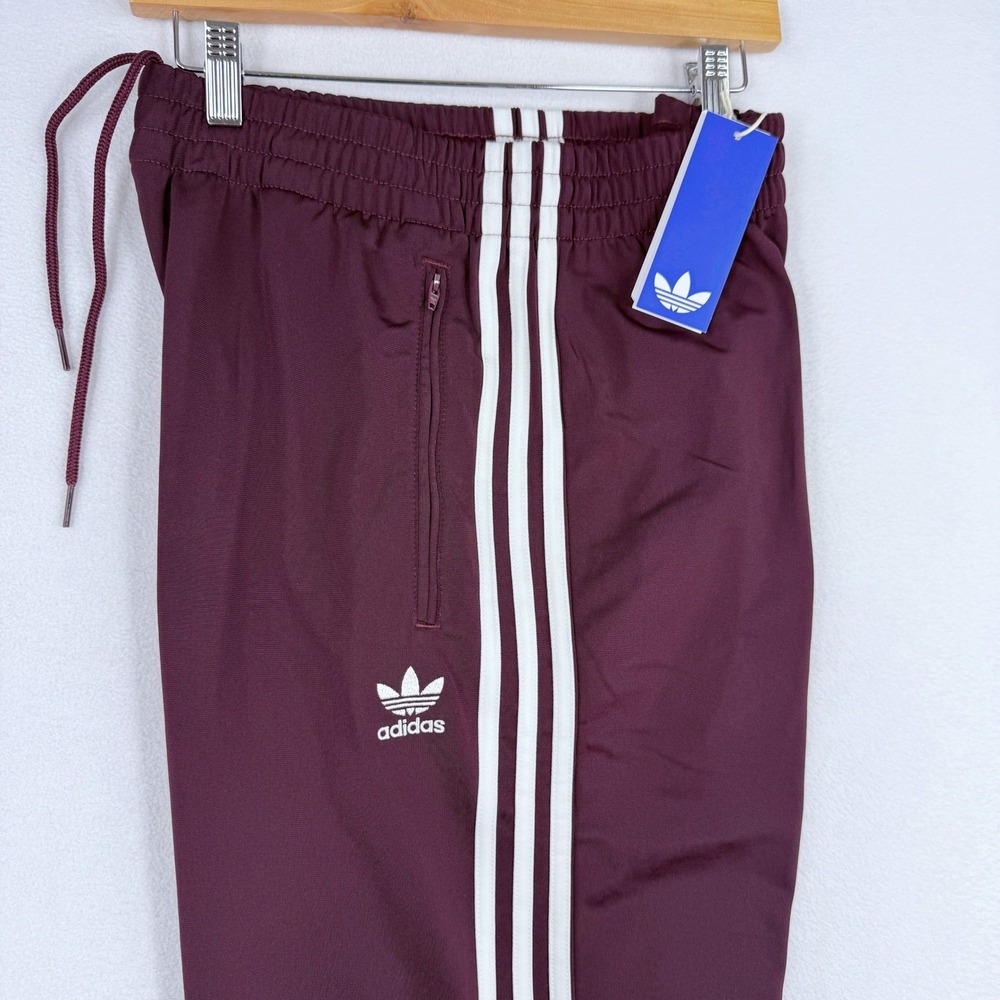 adidas Firebird Tracksuit Size L Mens Pant & Top Maroon Adicolor Originals NEW - Picture 13 of 14